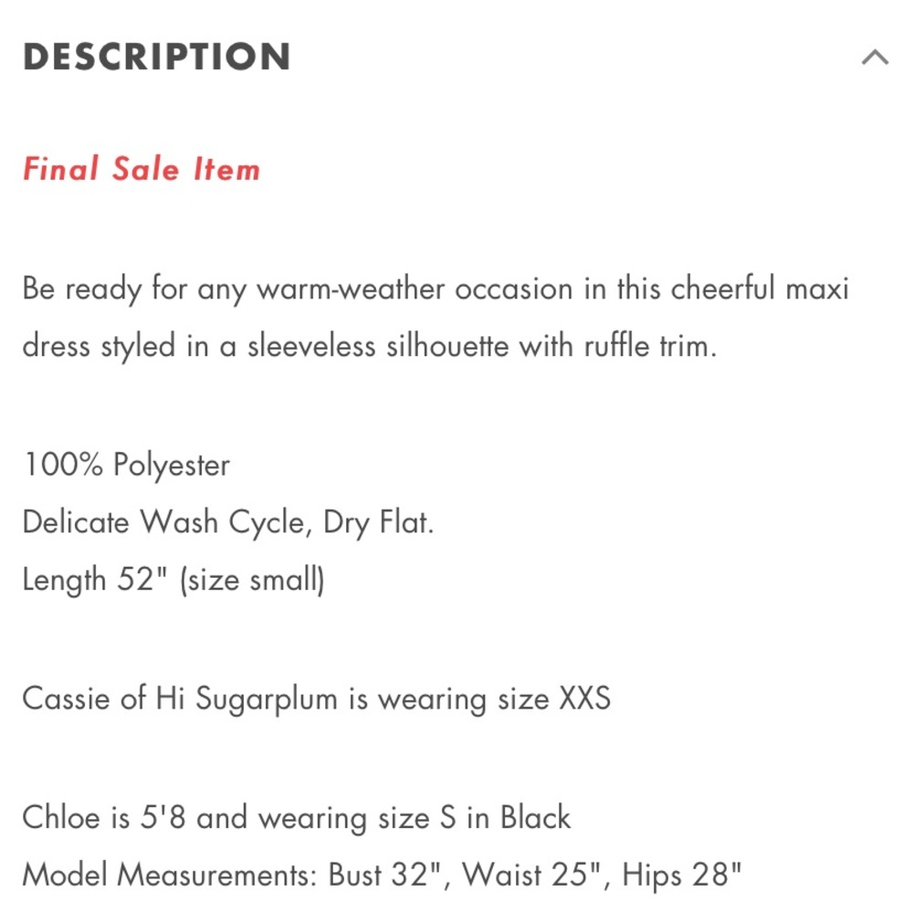 GibsonLook black ruffle dress. New with tags